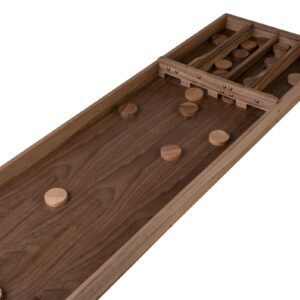 Premium Full-Size Shuffleboard – Walnut